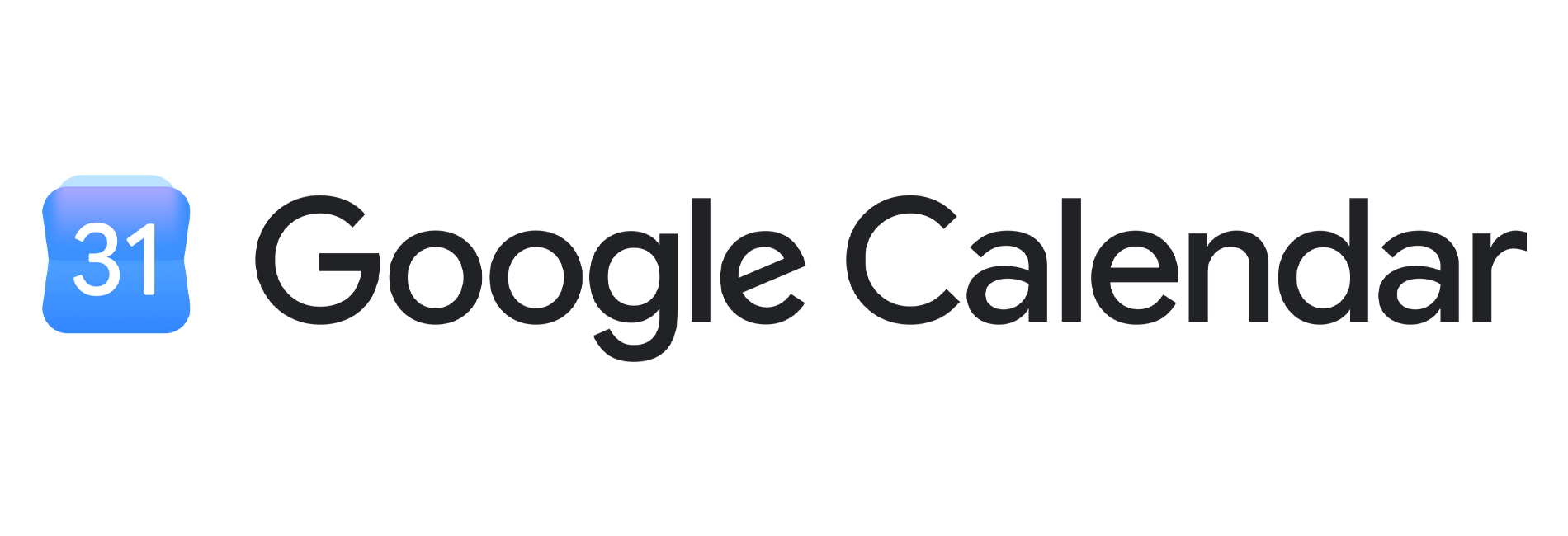 google-calendar-logo-blue+black Google Calendar Logo (Blue calendar date icon with the number 31 in white and black logo text)
