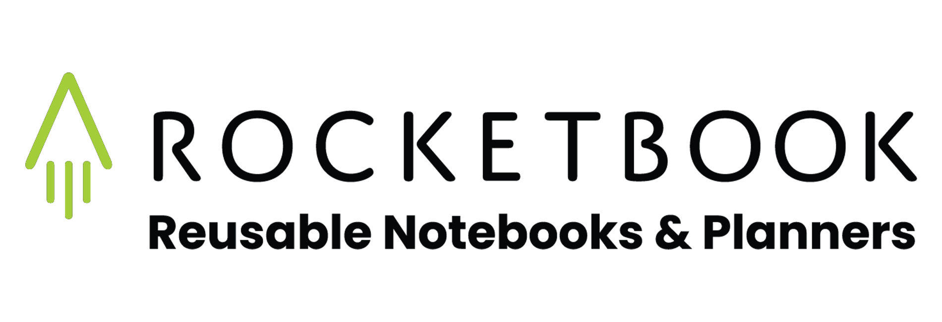 Rocketbook Reusable Notebooks & Planners Logo (Green arrow icon and black text)