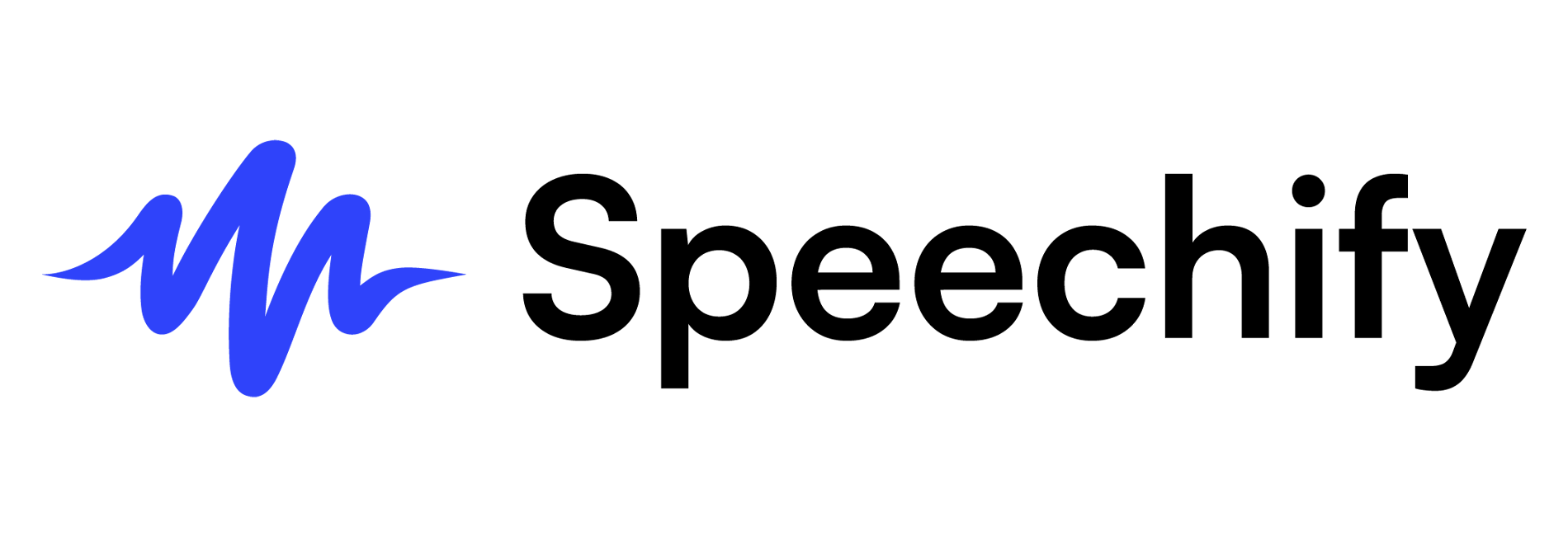 Speechify App Logo (Blue icon and black text)